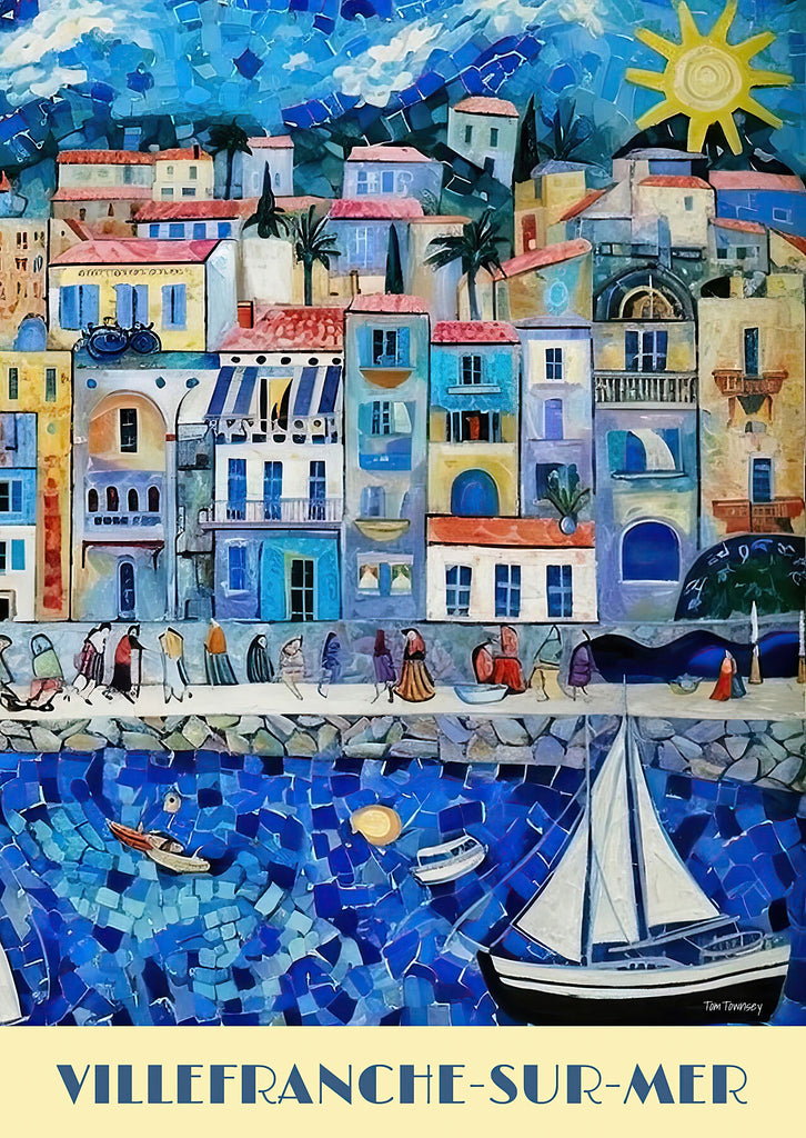 Calendrier mural Côte d'Azur 2024 français (A3) • Tom Townsey Art &  Souvenirs